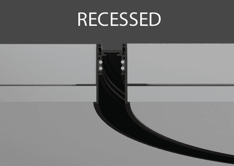 BESPOKE 20MM RECESSED CIRCULAR TRACK